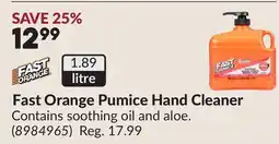 Princess Auto Fast Orange Pumice Hand Cleaner offer