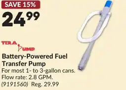 Princess Auto Battery-Powered Fuel Transfer Pump offer