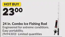 Princess Auto 24 in. Combo Ice Fishing Rod offer