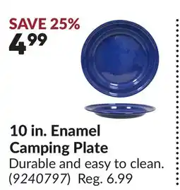 Princess Auto 10 in. Enamel Camping Plate offer