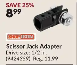 Princess Auto Scissor Jack Adapter offer