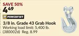 Princess Auto POWERFIST 3/8 in. Grade 43 Grab Hook offer