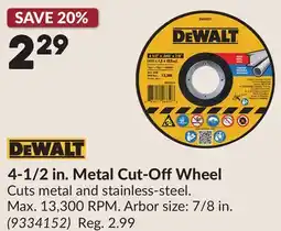 Princess Auto 4-1/2 in. Metal Cut-OffWheel offer