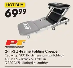 Princess Auto 2-in-1 Z-Frame Folding Creeper offer