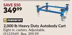 Princess Auto 2,000 lb Heavy Duty Autobody Cart offer