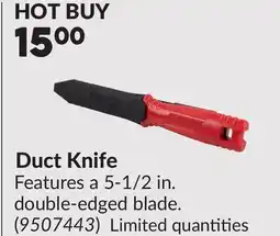 Princess Auto Duct Knife offer