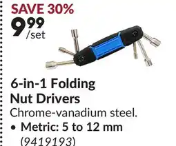 Princess Auto 6-in-1 Folding Nut Drivers offer