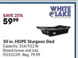 Princess Auto 50 in. HDPE Sturgeon Sled offer