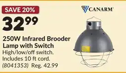Princess Auto 250W Infrared Brooder Lamp with Switch offer