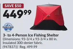Princess Auto 3- to 4-Person Ice Fishing Shelter offer