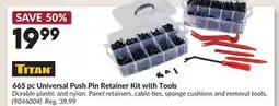 Princess Auto 665 pc Universal Push Pin Retainer Kit with Tools offer