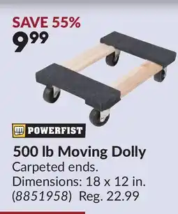Princess Auto 500 lb Moving Dolly offer