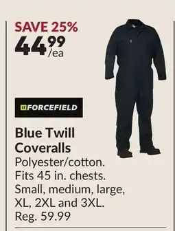 Princess Auto Blue Twill Coveralls offer