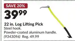 Princess Auto 22 in. Log Lifting Pick offer