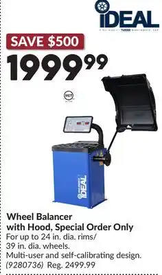 Princess Auto Wheel Balancer with Hood, Special Order Only offer