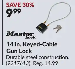 Princess Auto 14 in. Keyed-Cable Gun Lock offer