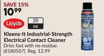 Princess Auto Kleens-It Industrial-Strength Electrical Contact Cleaner offer