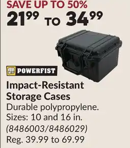 Princess Auto Impact-Resistant Storage Cases offer