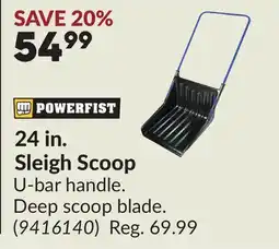 Princess Auto POWERFIST 24 in. Sleigh Scoop offer