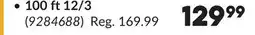 Princess Auto 100 ft 12/3 Industrial Single Outlet Lighted Extension Corda offer