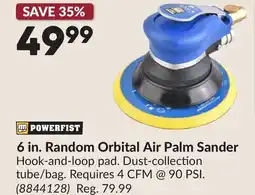 Princess Auto 6 in. Random Orbital Air Palm Sander offer
