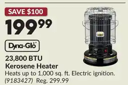 Princess Auto Dyna-Glo 23,800 BTU Kerosene Heater offer