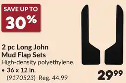 Princess Auto 2 pc Long John Mud Flap Sets offer