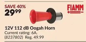 Princess Auto 12V 112 dB Oogah Horn offer