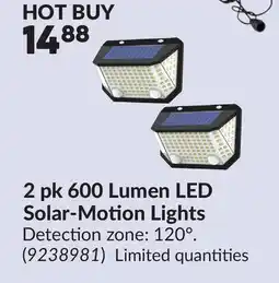 Princess Auto 2 pk 600 Lumen LED Solar-Motion Lights offer