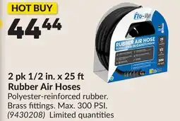 Princess Auto 2 pk 1/2 in. x 25 Rubber Air Hoses offer