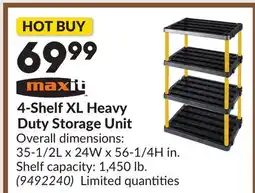 Princess Auto 4-Shelf XL Heavy Duty Storage Unit offer