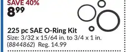 Princess Auto 225 pc SAE O-Ring Kit offer