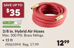 Princess Auto 15 ft 3/8 in. Hybrid Air Hoses offer