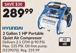 Princess Auto 2 Gallon 1 HP Portable Quiet Air Compressor offer