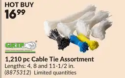 Princess Auto 1,210 pc Cable Tie Assortment offer