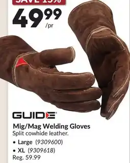 Princess Auto Mig/Mag Welding Gloves offer