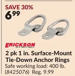 Princess Auto 2 pk 1 in. Surface-Mount Tie-Down Anchor Rings offer