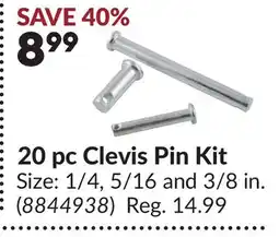 Princess Auto POWERFIST 20 pc Clevis Pin Kit offer