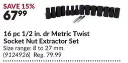 Princess Auto POWERFIST 16 pc 1/2 in. dr Metric Twist Socket Nut Extractor Set offer