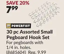 Princess Auto 30 pc Assorted Small Pegboard Hook Set offer
