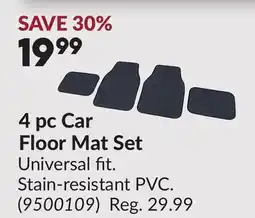 Princess Auto 4 pc Car Floor Mat Set offer
