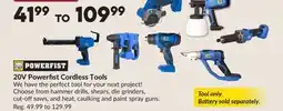 Princess Auto 20V Power Fist Cordless Tools offer