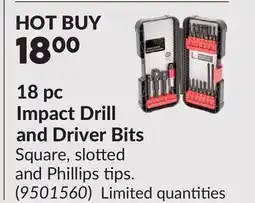 Princess Auto 18 pc Impact Drill and Driver Bits offer
