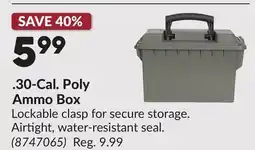 Princess Auto 30-Cal. Poly Ammo Box offer