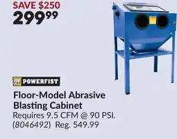 Princess Auto Floor-Model Abrasive Blasting Cabinet offer