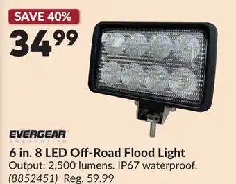Princess Auto 6 in. 8 LED Off-Road Flood Light offer