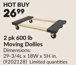 Princess Auto 2 pk 600 lb Moving Dollies offer