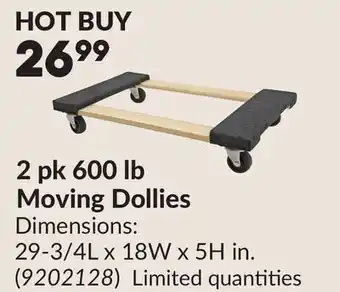Princess Auto 2 pk 600 lb Moving Dollies offer