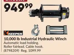 Princess Auto KEEPER 10,000 lb Industrial Hydraulic Winch offer