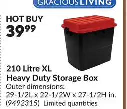 Princess Auto 210 Litre XL Heavy Duty Storage Box offer